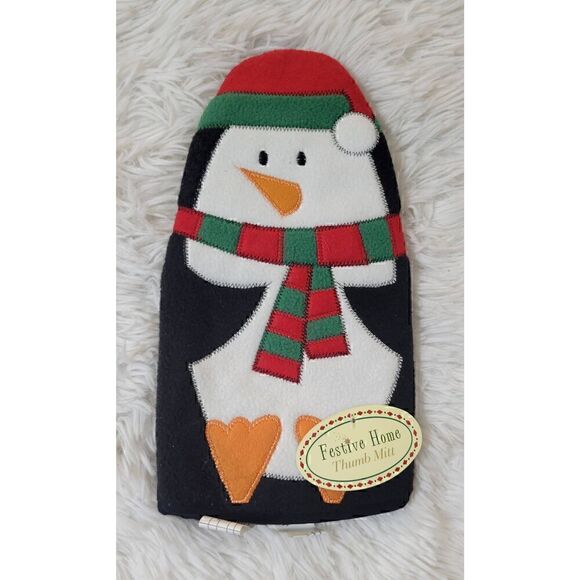 Ritz Festive Home Thumb Mitt Novelty Oven Mitt Penguin New - Picture 1 of 6
